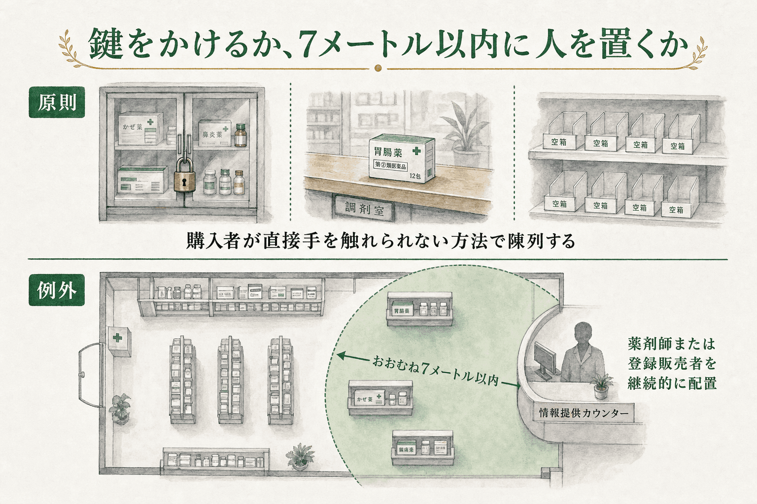 指定濫用防止医薬品の陳列ルール