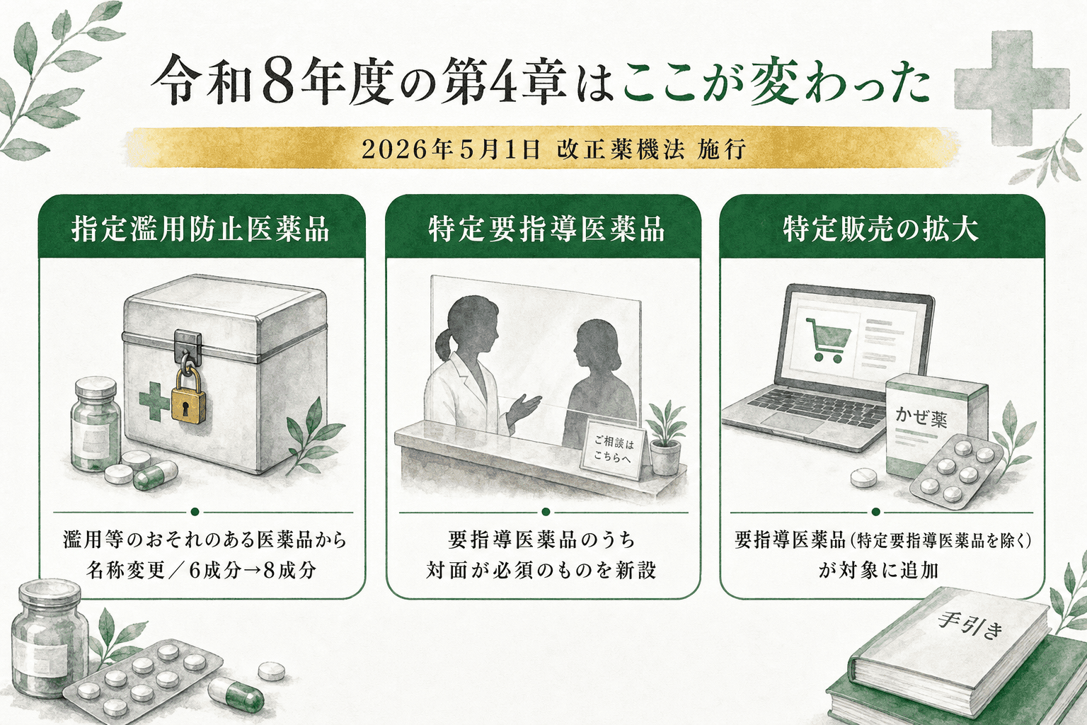 令和8年4月手引き改訂の3つの柱